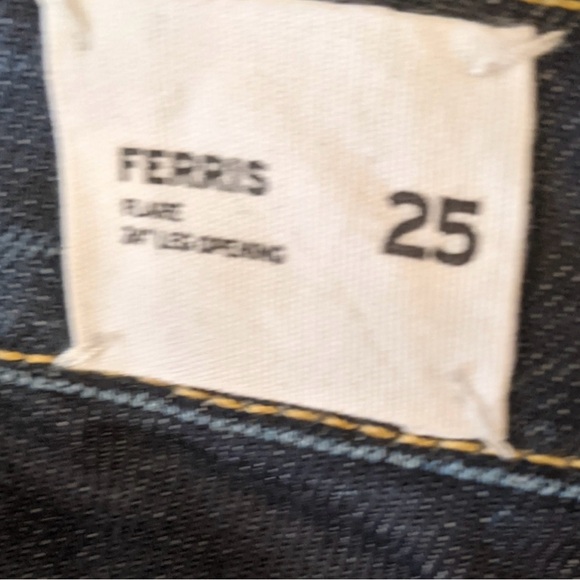 HUDSON Ferris Flap Flare Jeans Wide Leg Trouser NW508DW sz 25x35.5L Tall - Picture 12 of 14